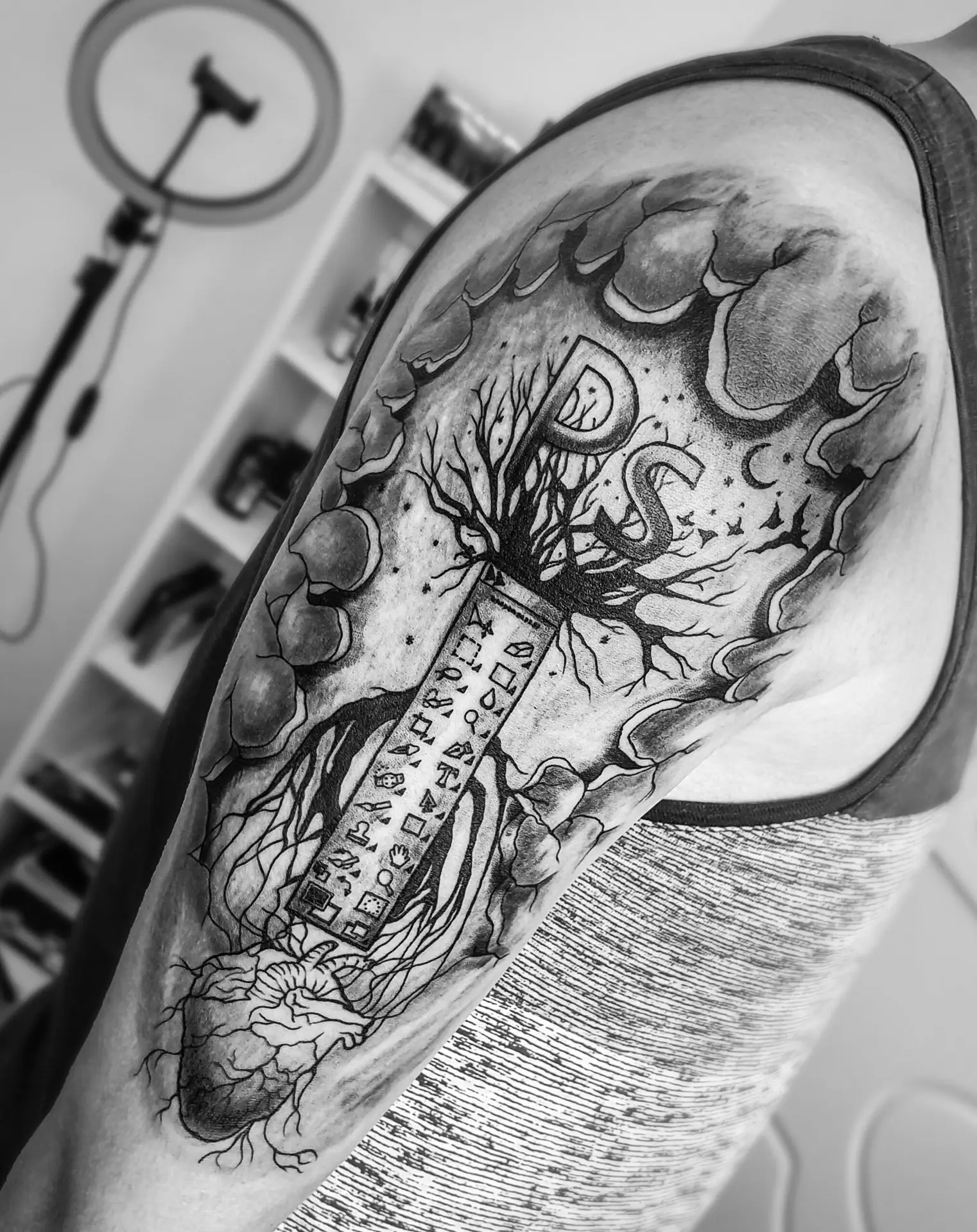 Semi Realistic Tattoo